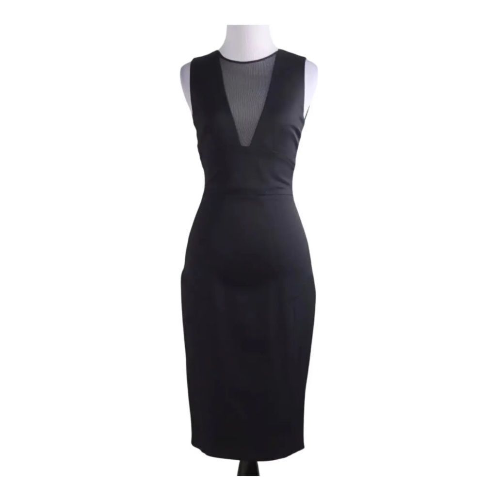 Reiss Brightwell Sheer Paneled Dress Nwt